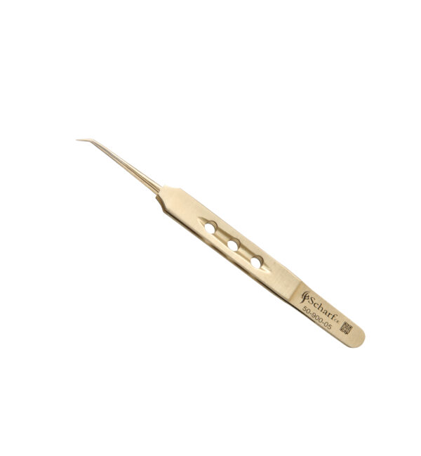 Implant Forceps Gold with Holes 4mm Tip NEW