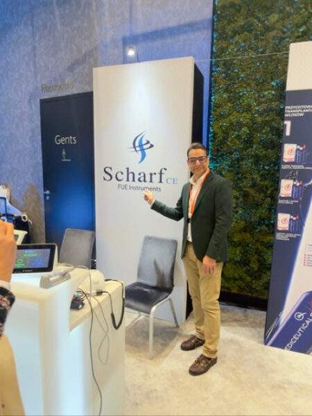 Scharf FUE Instruments booth at FUE Europe 2026, Warsaw – photo 3